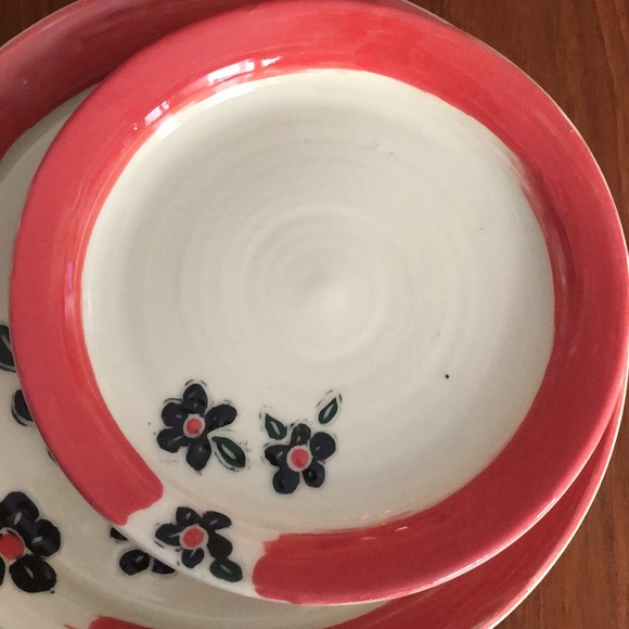 Set of three handmade pottery plates - Picture 5 of 8